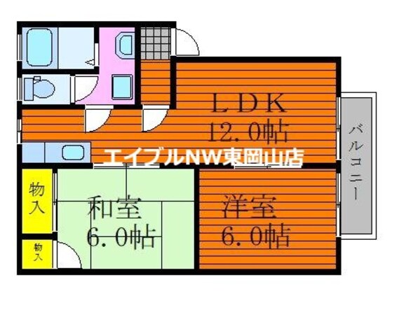 ディアス関Ⅰの物件間取画像